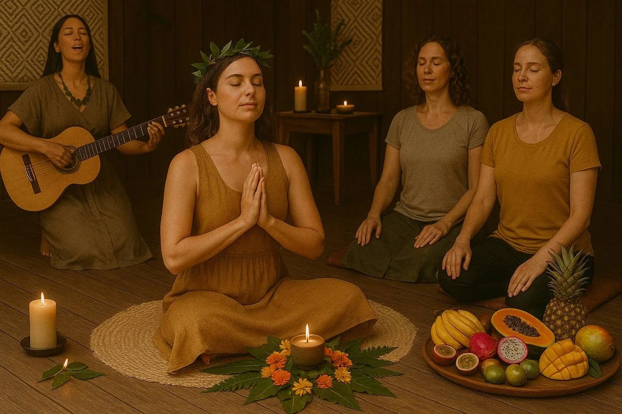 Flor do Tempo — ritual simbólico ao ar livre